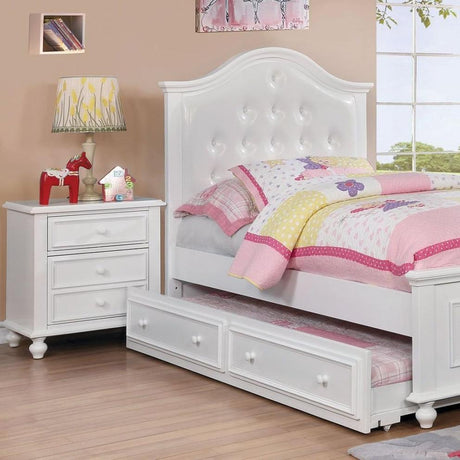  Furniture of America Olivia 2-Drawer Kids Nightstand CM7155WH-N IMAGE 4
