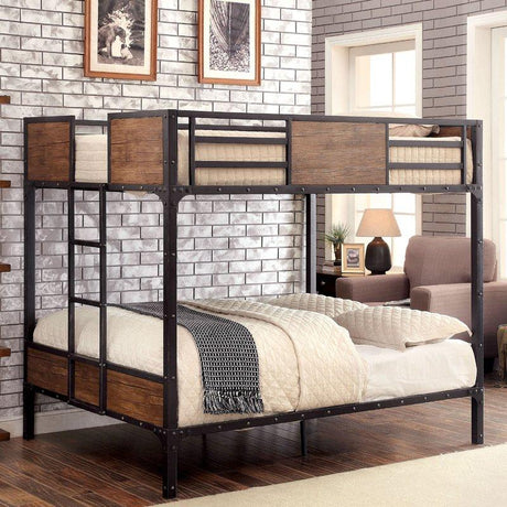  Furniture of America Kids Beds Bunk Bed CM-BK029FF IMAGE 2