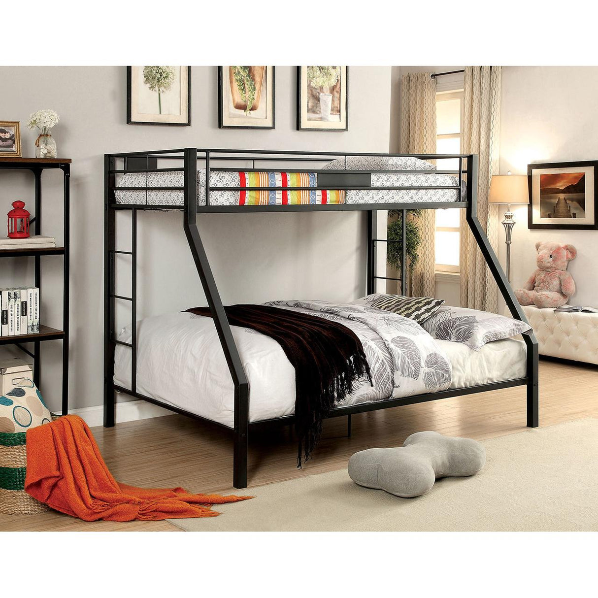  Furniture of America Claren CM-BK939TQ Twin XL/Queen Bunk Bed IMAGE 4