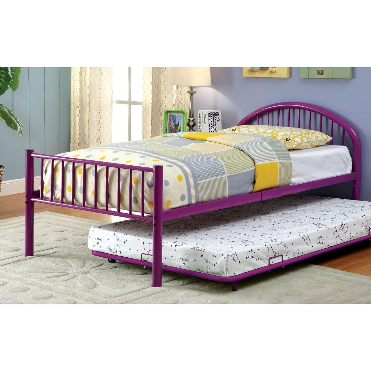 Furniture of America Kids Beds Trundle Bed CM-TR1032PR IMAGE 2