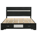  Coaster Furniture Miranda 206361KW 51-inch Wood California King Storage Panel Bed - Black IMAGE 3