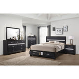  Coaster Furniture Miranda 206361KW 51-inch Wood California King Storage Panel Bed - Black IMAGE 7