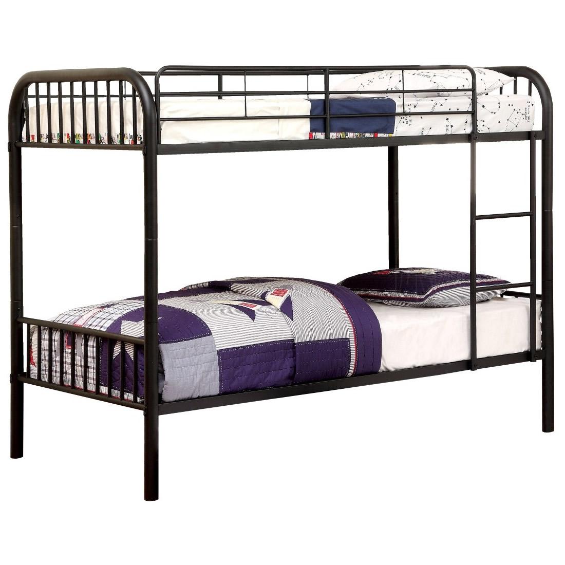  Furniture of America Kids Beds Bunk Bed CM-BK1035BK IMAGE 1
