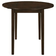  Coaster Furniture Bucknell 130005 3-piece Round Drop Leaf Dining Table Set - Cappuccino IMAGE 1