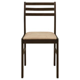  Coaster Furniture Bucknell 130005 3-piece Round Drop Leaf Dining Table Set - Cappuccino IMAGE 5