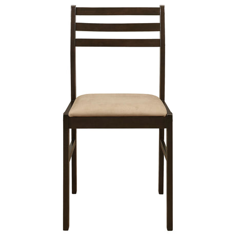  Coaster Furniture Bucknell 130005 3-piece Round Drop Leaf Dining Table Set - Cappuccino IMAGE 5