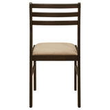  Coaster Furniture Bucknell 130005 3-piece Round Drop Leaf Dining Table Set - Cappuccino IMAGE 9