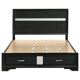  Coaster Furniture Miranda 206361Q 51-inch Wood Queen Storage Panel Bed - Black IMAGE 3