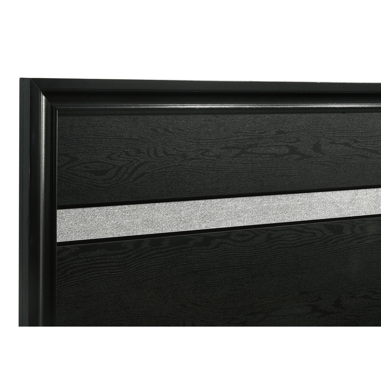  Coaster Furniture Miranda 206361Q 51-inch Wood Queen Storage Panel Bed - Black IMAGE 8