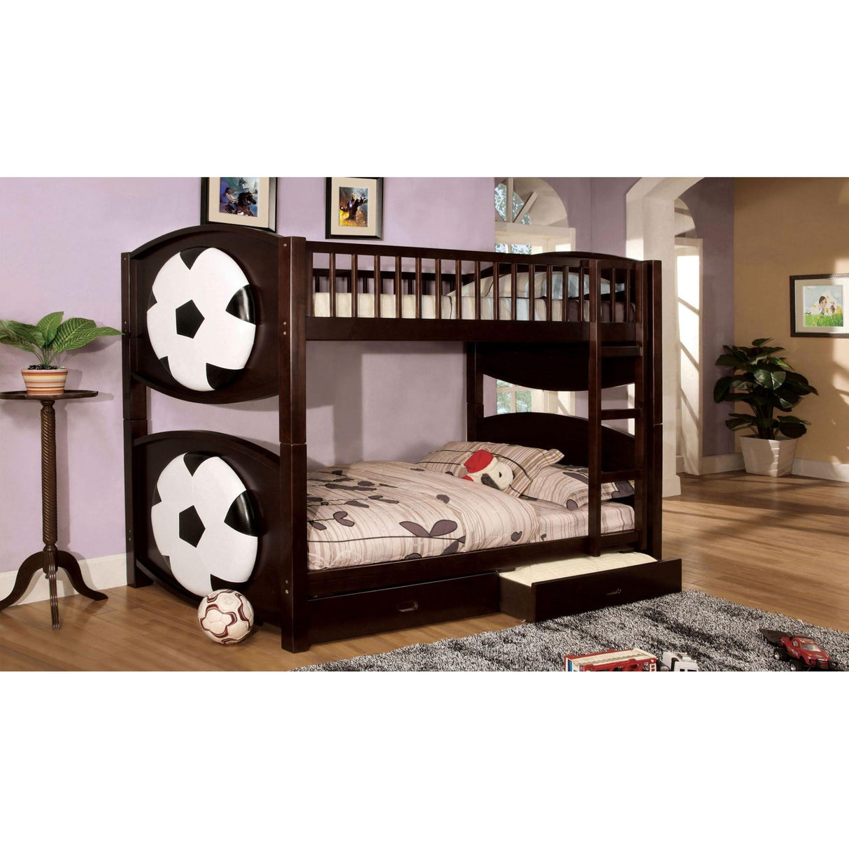  Furniture of America Kids Beds Bunk Bed CM-BK065-SCCR-T-BED IMAGE 2