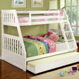  Furniture of America Canberra CM-BK607WH Twin/Full Bunk Bed IMAGE 1