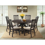  Elements International Round Stone Dining Table with Pedestal Base DST180DT IMAGE 7
