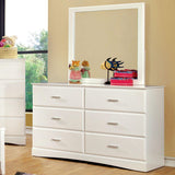  Furniture of America Kids Dresser Mirrors Mirror CM7941WH-M IMAGE 2
