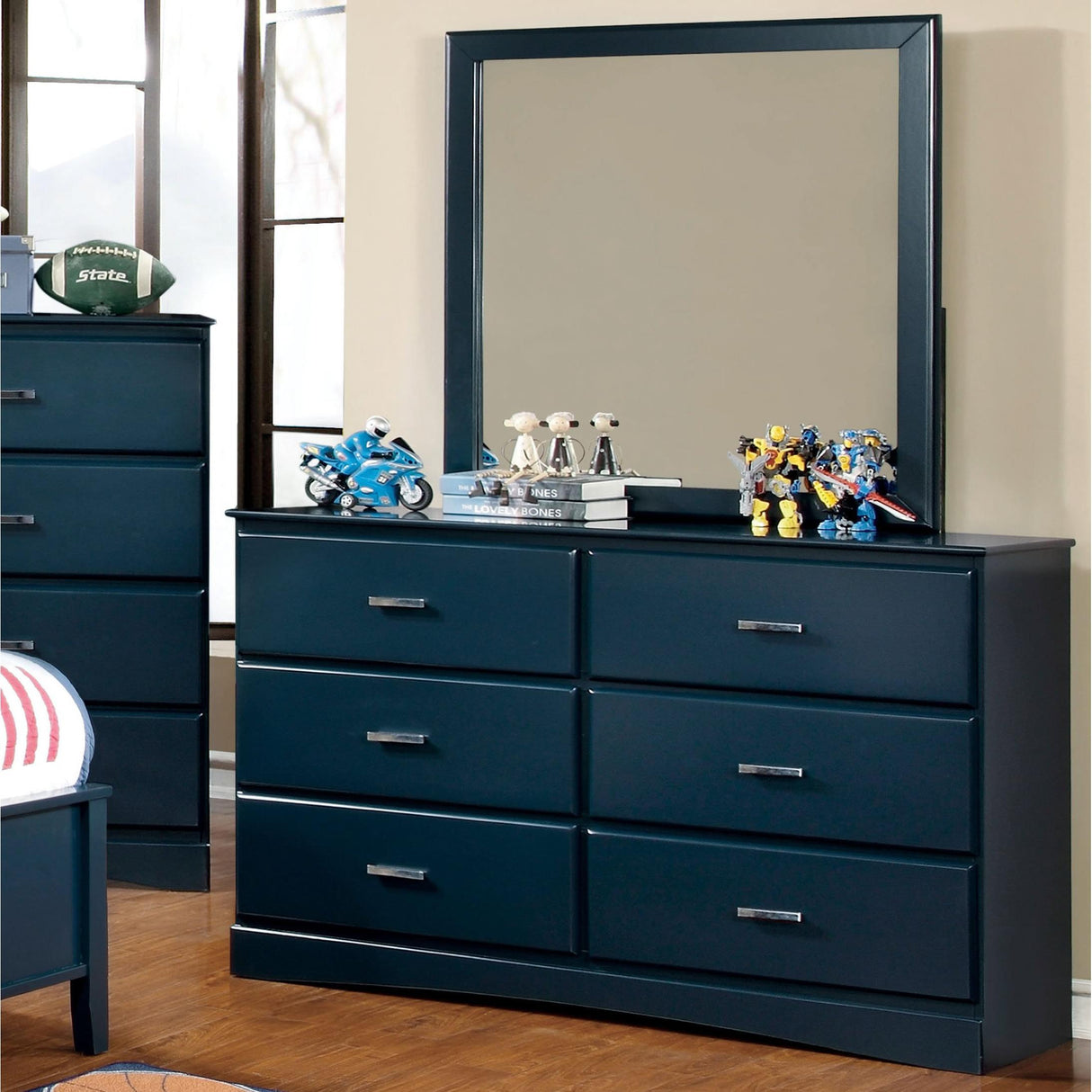  Furniture of America Kids Dresser Mirrors Mirror CM7941BL-M IMAGE 2