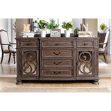  Furniture of America Arcadia Dining Table with Trestle Base CM3150T-TABLE IMAGE 3