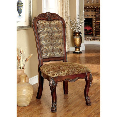  Furniture of America Medieve Dining Table with Trestle Base CM3557CH-T-TABLE IMAGE 2