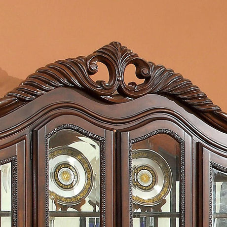  Furniture of America Wyndmere 2 pc China Cabinet CM3186CH-HB IMAGE 2