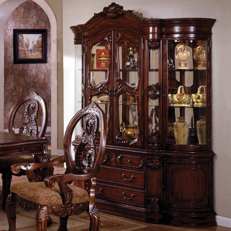  Furniture of America Tuscany II 2 pc China Cabinet CM3845CH-HB IMAGE 1