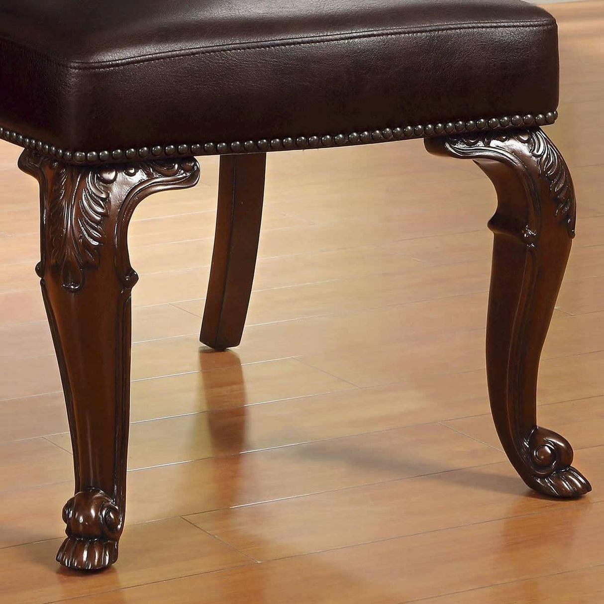  Furniture of America Bellagio CM3319L-SC-2PK Leatherette Side Chair IMAGE 5