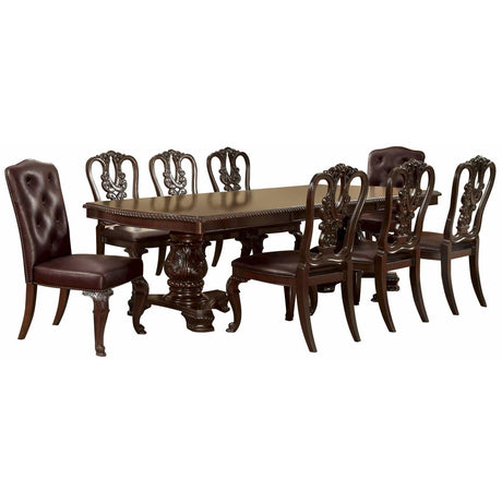  Furniture of America Bellagio CM3319L-SC-2PK Leatherette Side Chair IMAGE 6