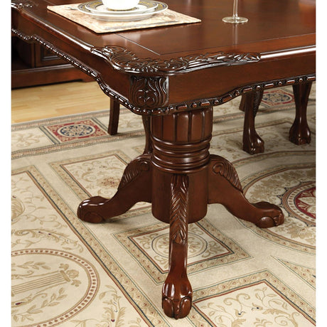  Furniture of America Georgetown Dining Table with Pedestal Base CM3222T-TABLE IMAGE 7