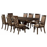  Furniture of America Woodmont Dining Table with Pedestal Base CM3663T-TABLE IMAGE 5