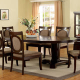  Furniture of America Evelyn Dining Table with Pedestal Base CM3418T-TABLE IMAGE 1