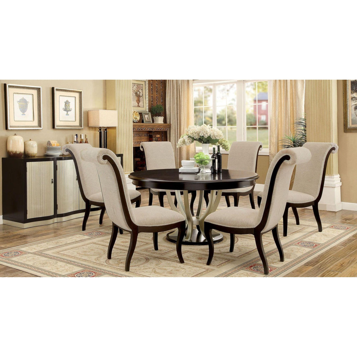  Furniture of America Ornette Dining Chair CM3353SC-2PK IMAGE 6