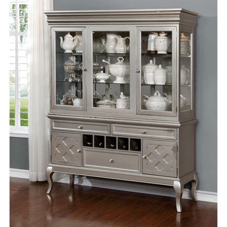  Furniture of America Amina 2 pc China Cabinet CM3219HB-SET IMAGE 2