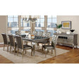  Furniture of America Amina Dining Table with Glass Top CM3219T IMAGE 1