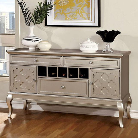  Furniture of America Amina Dining Table with Glass Top CM3219T IMAGE 5