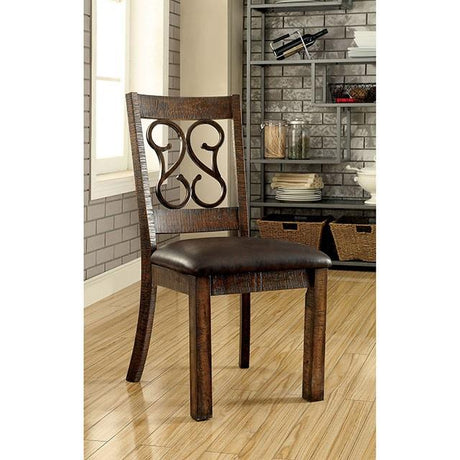  Furniture of America Paulina Dining Table with Pedestal Base CM3465T IMAGE 5