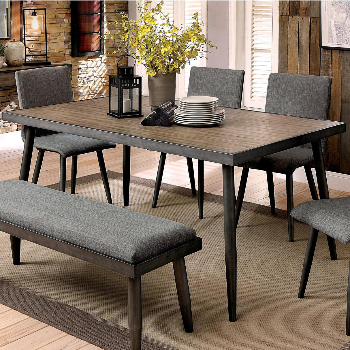  Furniture of America Vilhelm Dining Table CM3360T IMAGE 2