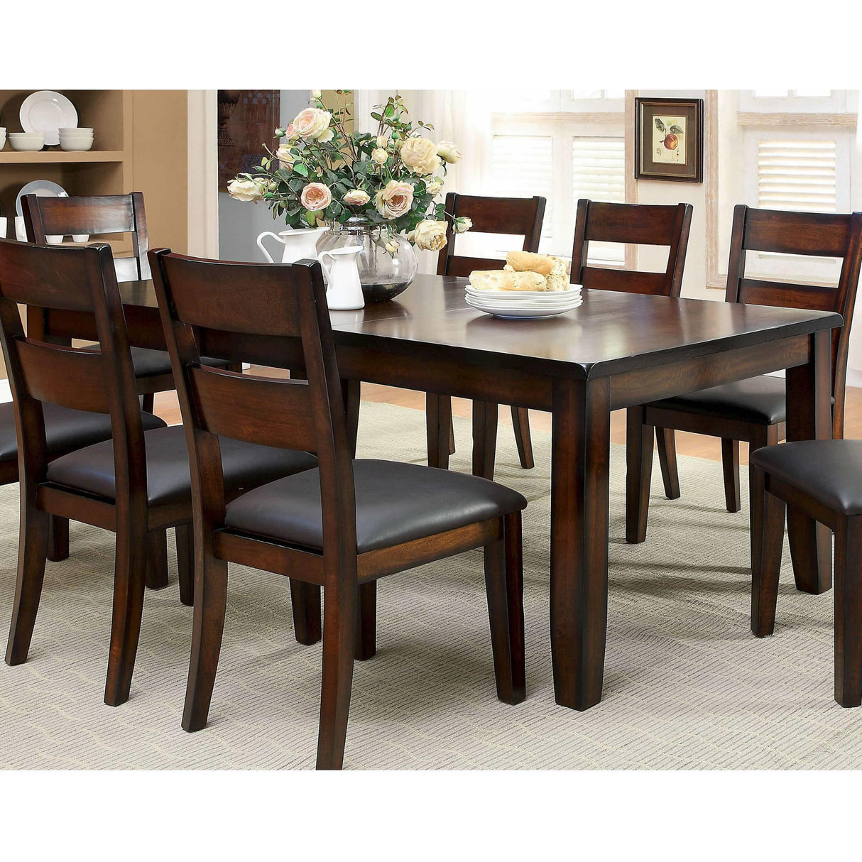  Furniture of America Dickinson Dining Table CM3187T IMAGE 3