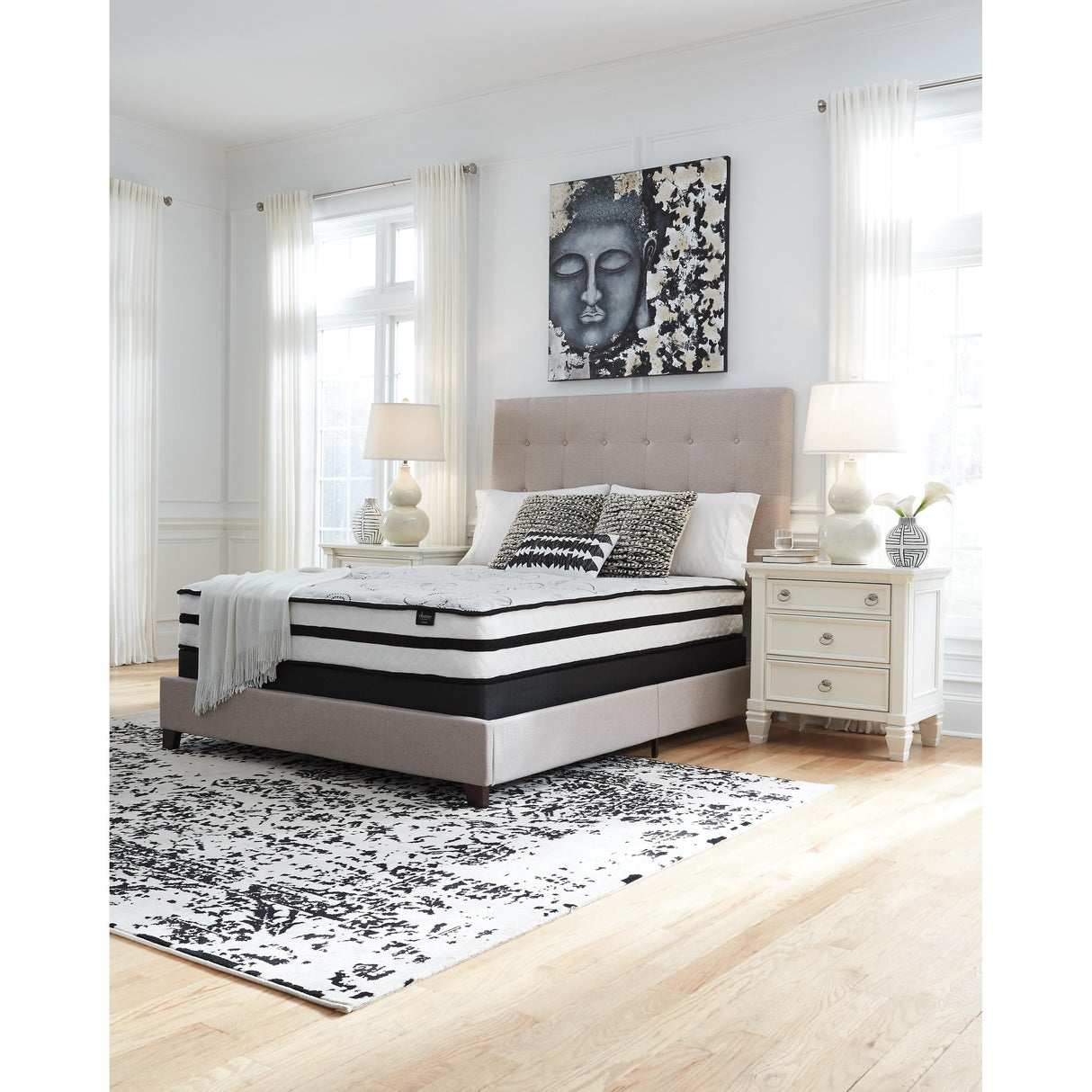  Sierra Sleep Chime 10 Inch Hybrid M69631 Queen Mattress IMAGE 3