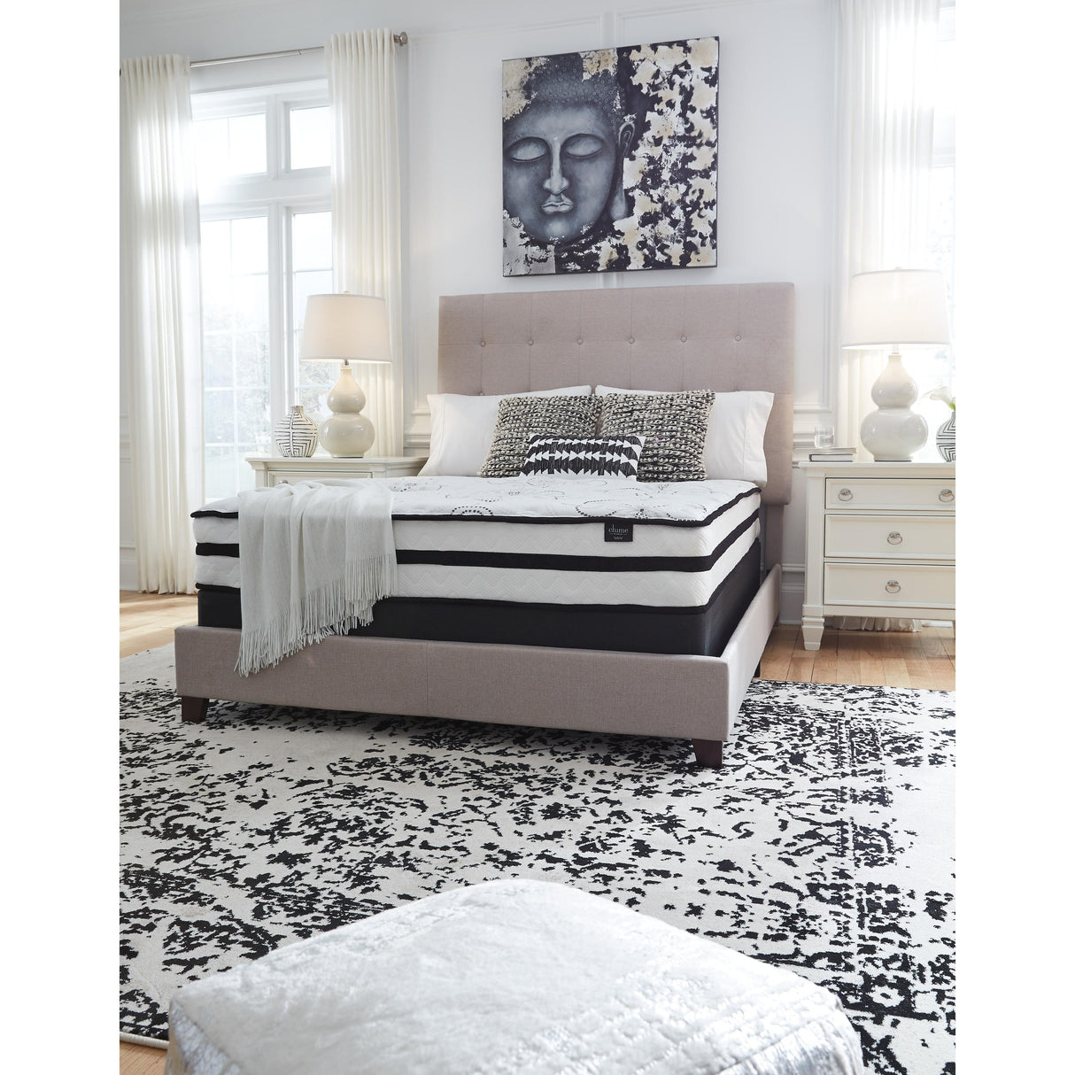  Sierra Sleep Chime 10 Inch Hybrid M69631 Queen Mattress IMAGE 4