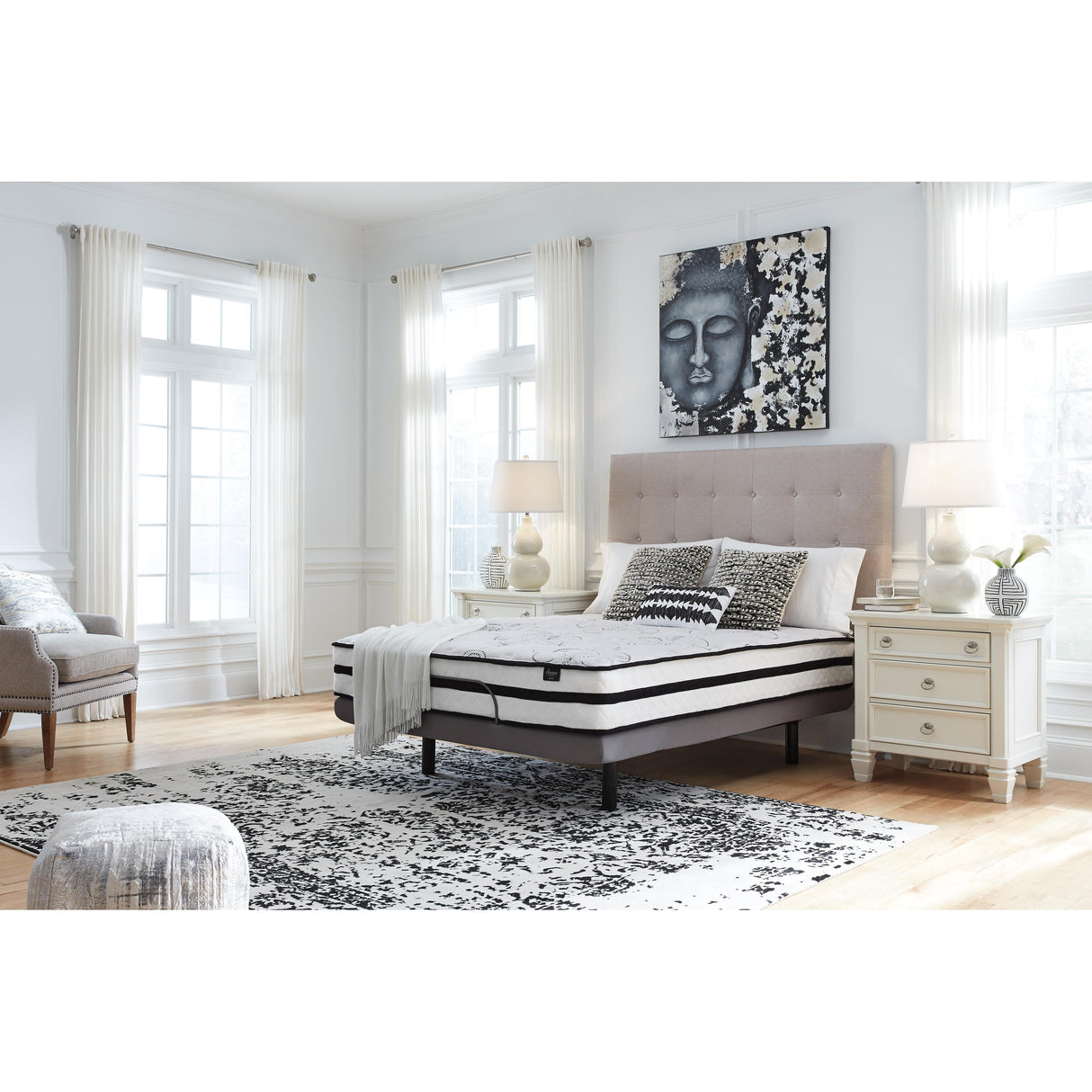  Sierra Sleep Chime 10 Inch Hybrid M69631 Queen Mattress IMAGE 8