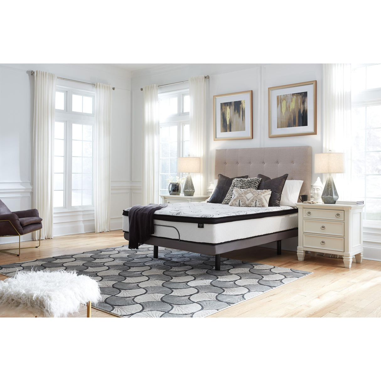  Sierra Sleep Chime 12 Inch Hybrid M69751 California King Mattress IMAGE 9