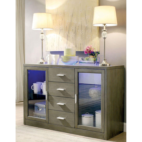  Furniture of America Luminar Server CM3559GY-SV IMAGE 3