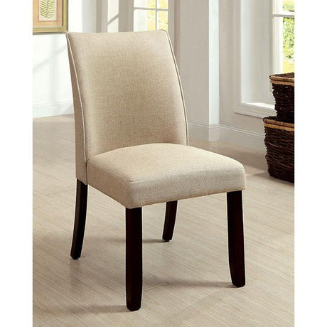  Furniture of America Round Cimma Dining Table with Pedestal Base CM3556T-TABLE IMAGE 6