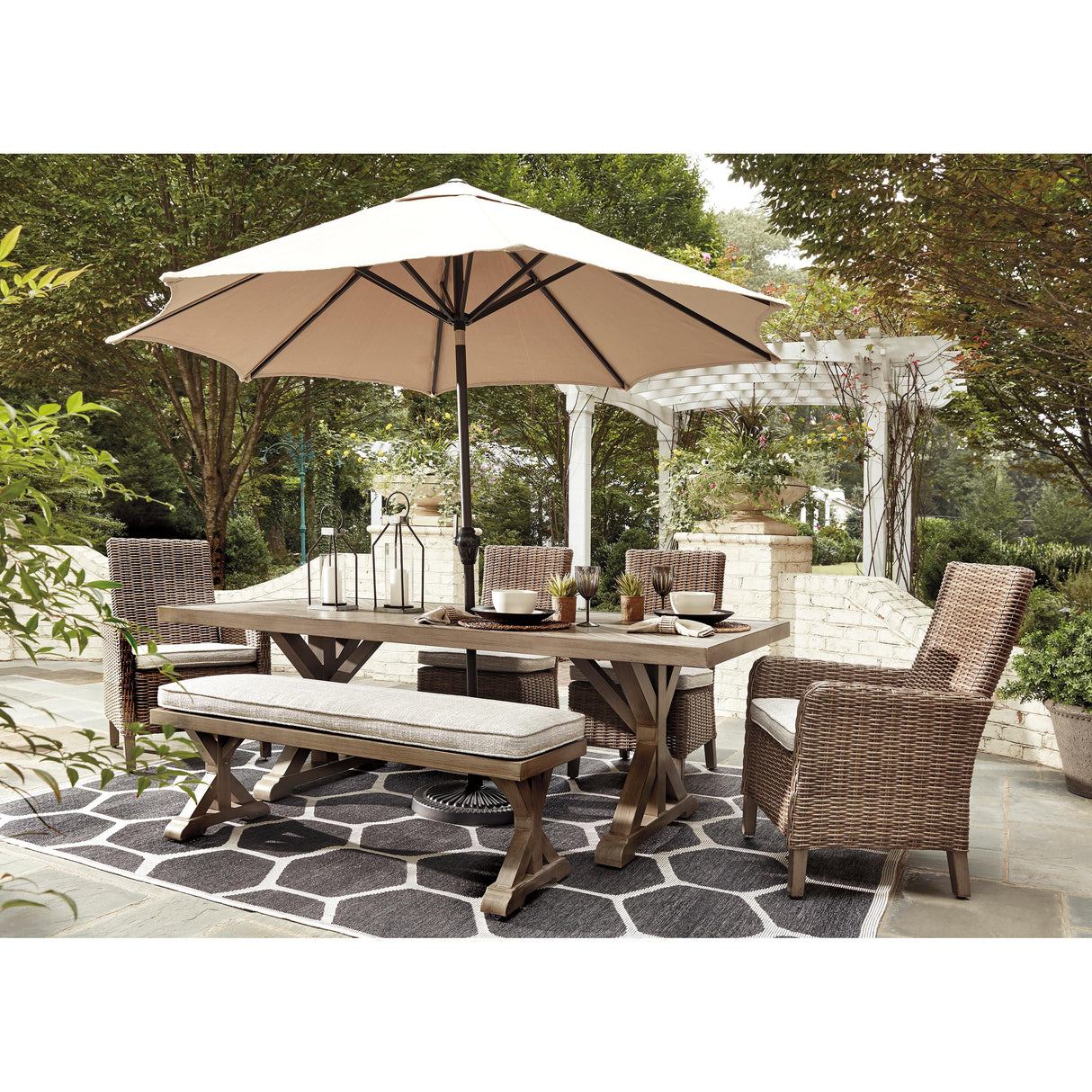  Signature Design by Ashley Beachcroft P791-600 Bench with Cushion IMAGE 10