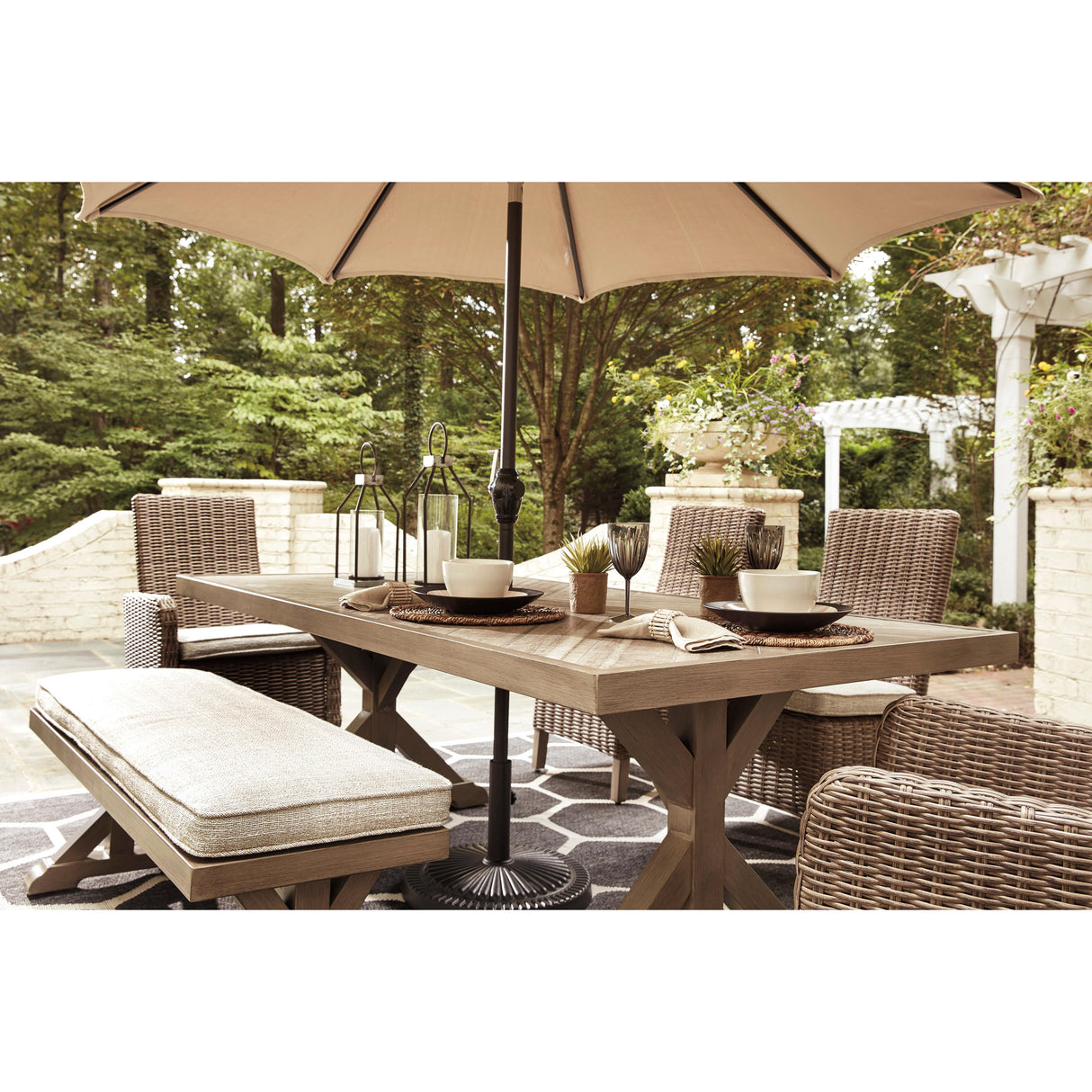 Signature Design by Ashley Beachcroft P791-600 Bench with Cushion IMAGE 7