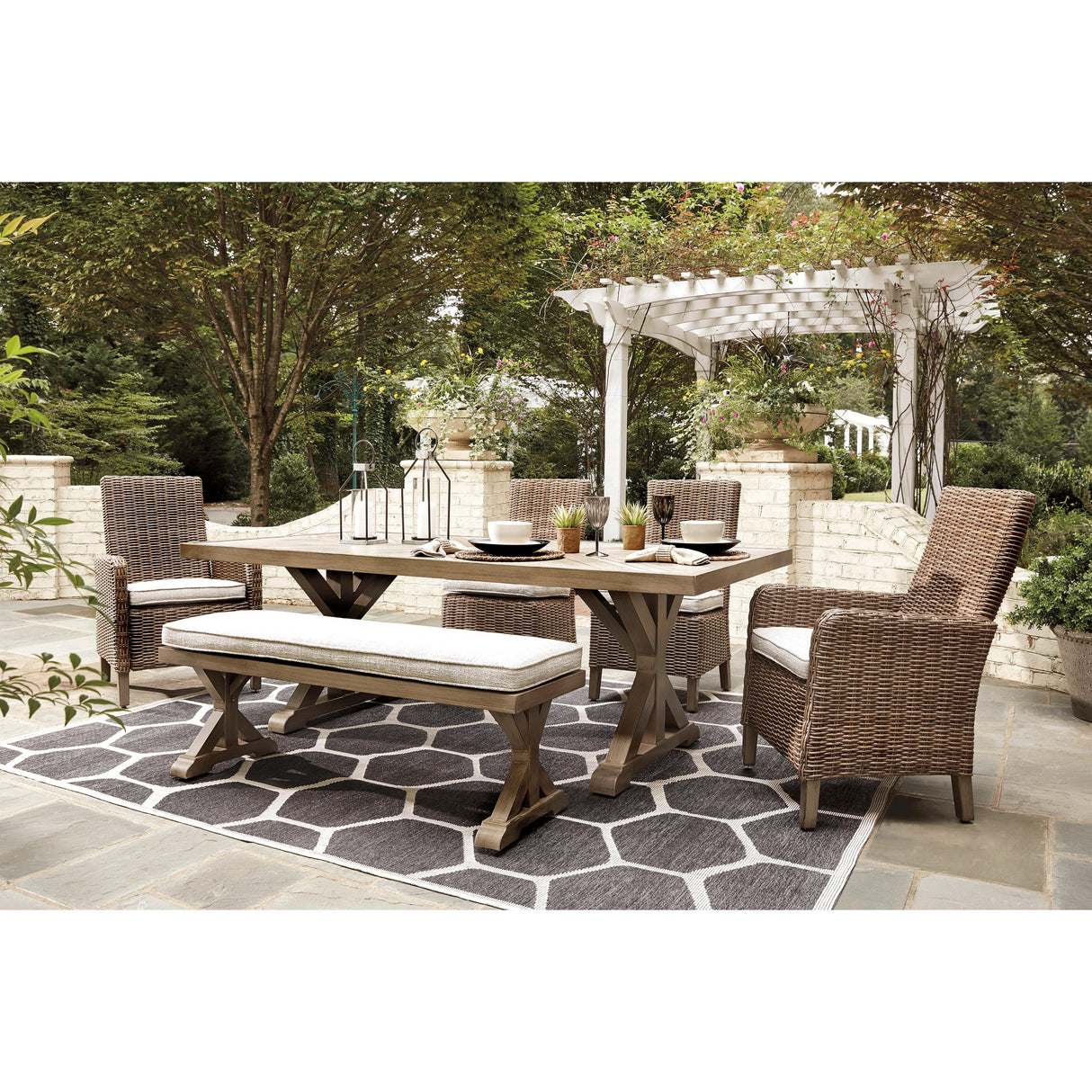  Signature Design by Ashley Beachcroft P791-600 Bench with Cushion IMAGE 9