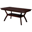  Furniture of America Brent Dining Table CM3984W-T IMAGE 1