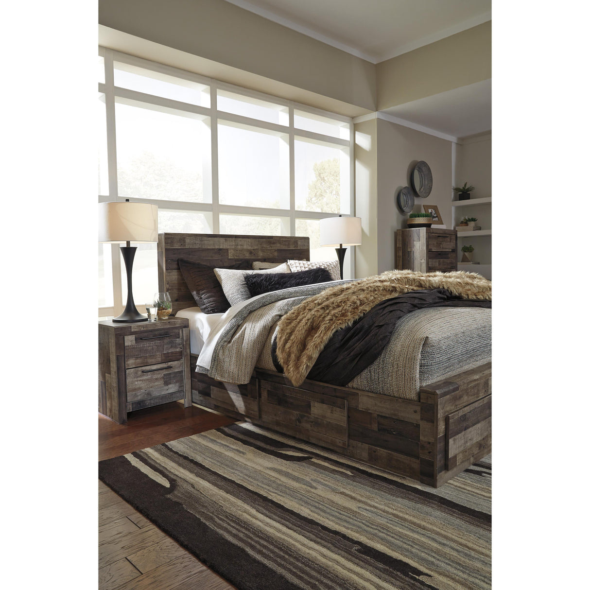  Benchcraft Derekson Queen Panel Bed with Storage B200-57/B200-54S/B200-60/B200-60/B100-13 IMAGE 6