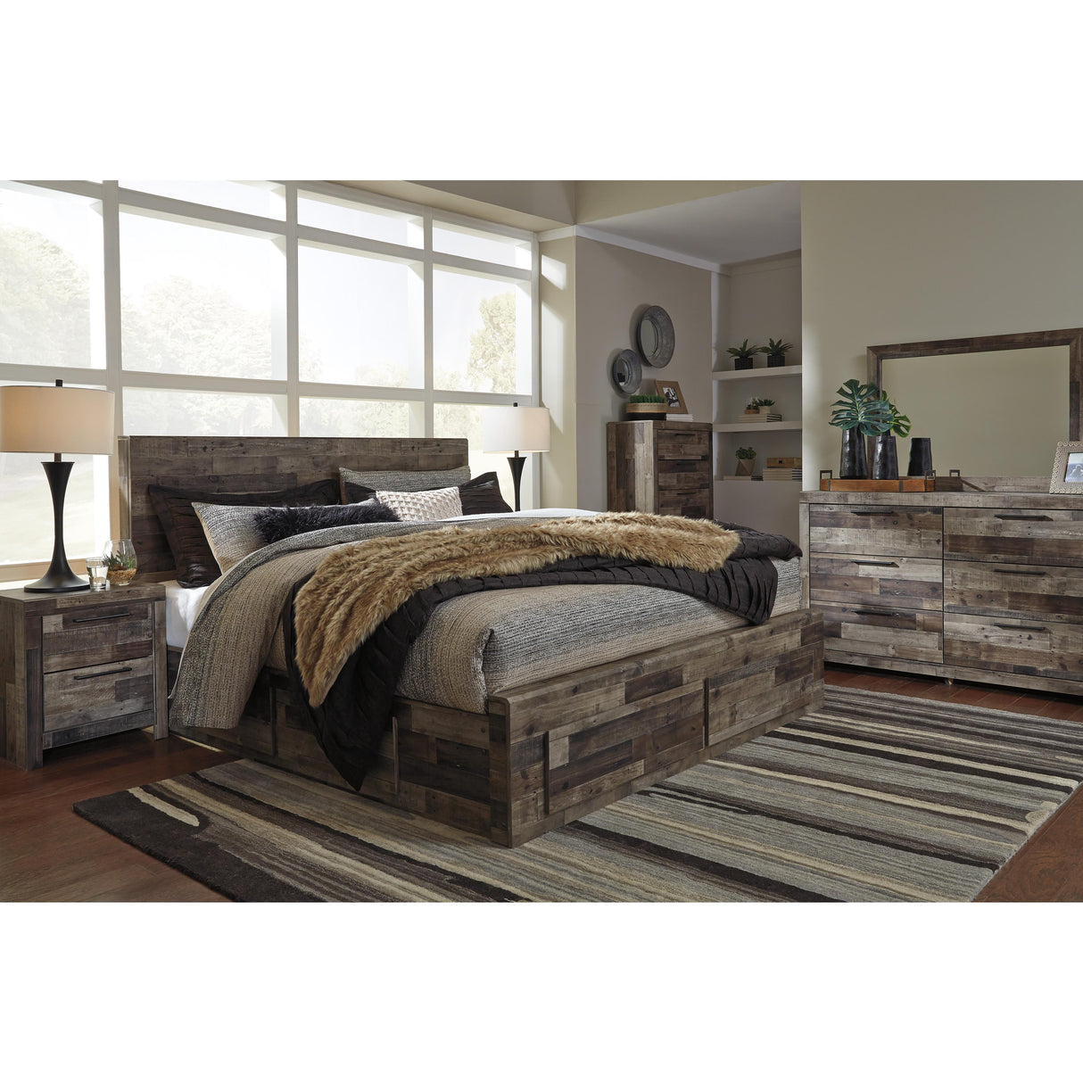  Benchcraft Derekson King Panel Bed with Storage B200-58/B200-56S/B200-60/B200-60/B100-14 IMAGE 6