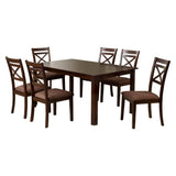  Furniture of America Weston 7 pc Dinette CM3400T-7PK IMAGE 2