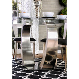  Furniture of America Nova Dining Table with Glass Top and Pedestal Base CM3728T-TABLE IMAGE 6