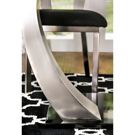  Furniture of America Nova Dining Table with Glass Top and Pedestal Base CM3728T-TABLE IMAGE 7