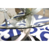  Furniture of America Roxo Dining Table with Glass Top and Pedestal Base CM3729T-TABLE IMAGE 4